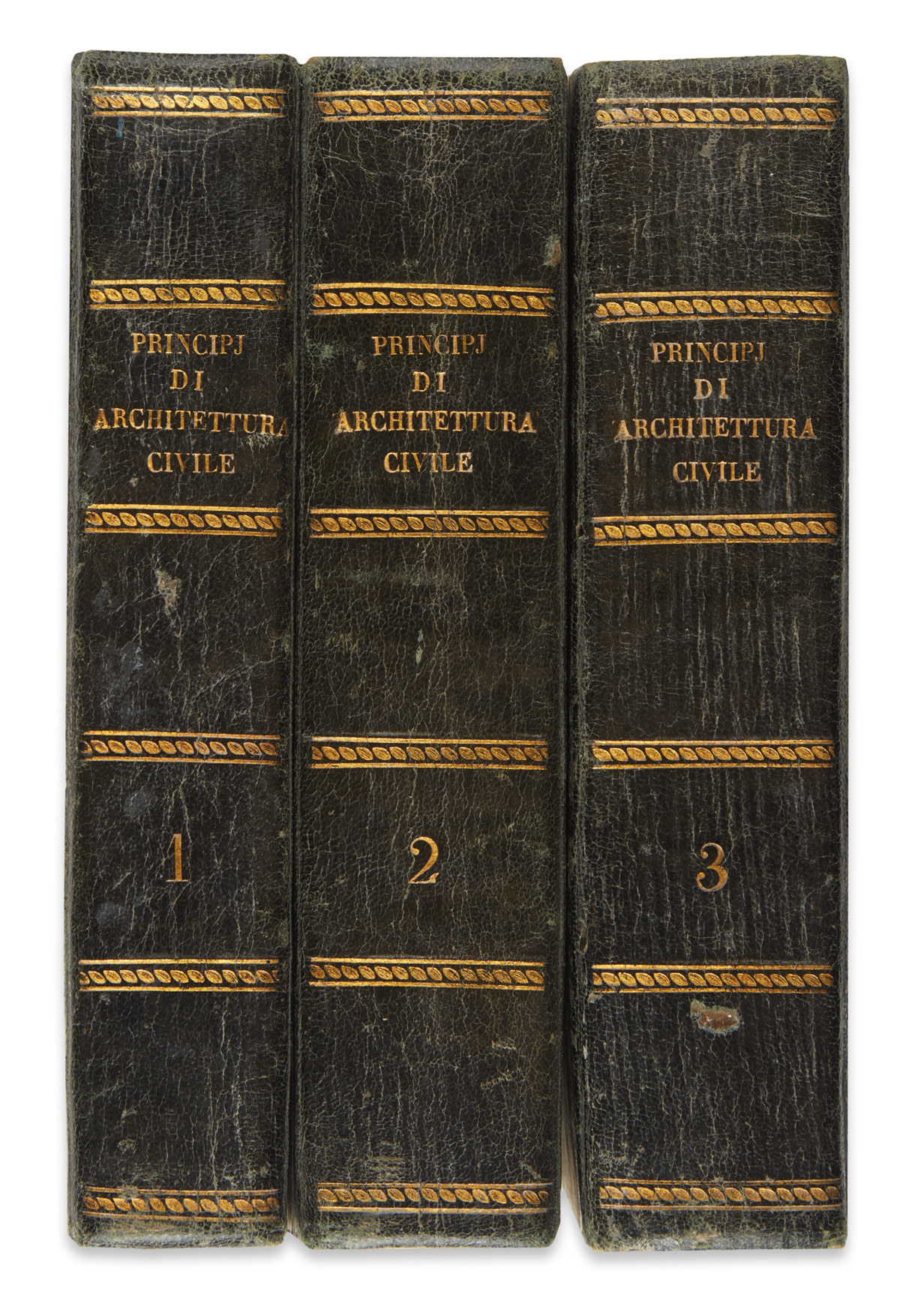 ARCHITECTURE.  [Milizia, Francesco.] Principj di Architettura Civile.  3 vols.  1785